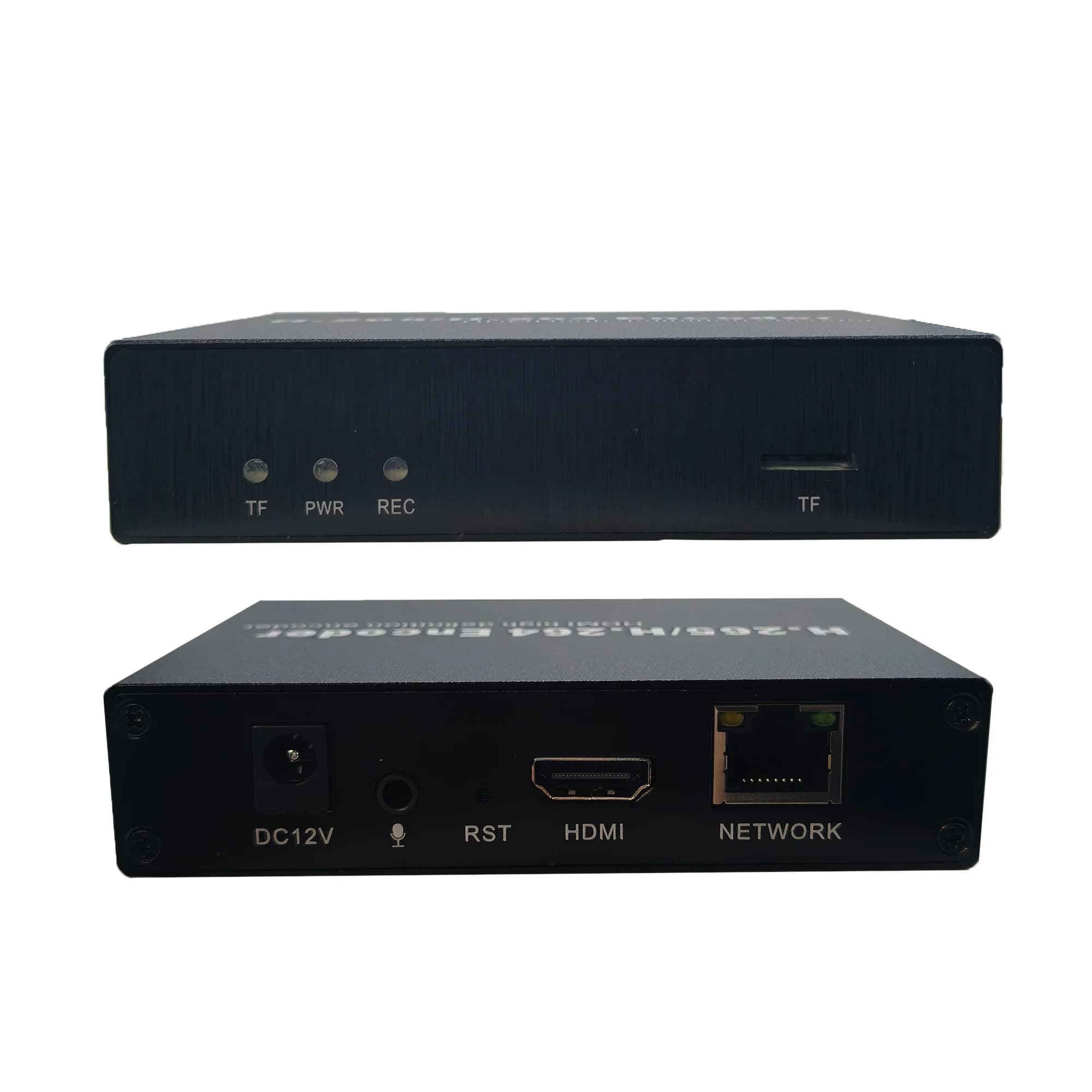 Encodeur vidéo HD 4K en direct H.265 HEVC H.264 WiFi HD vers IP avec enregistrement sur carte TF RTM