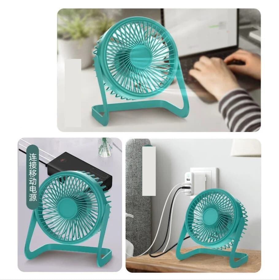 Nouveau 5 pouces USB ventilateur de bureau rotatif Mini ventilateur électrique Portable réglable été
