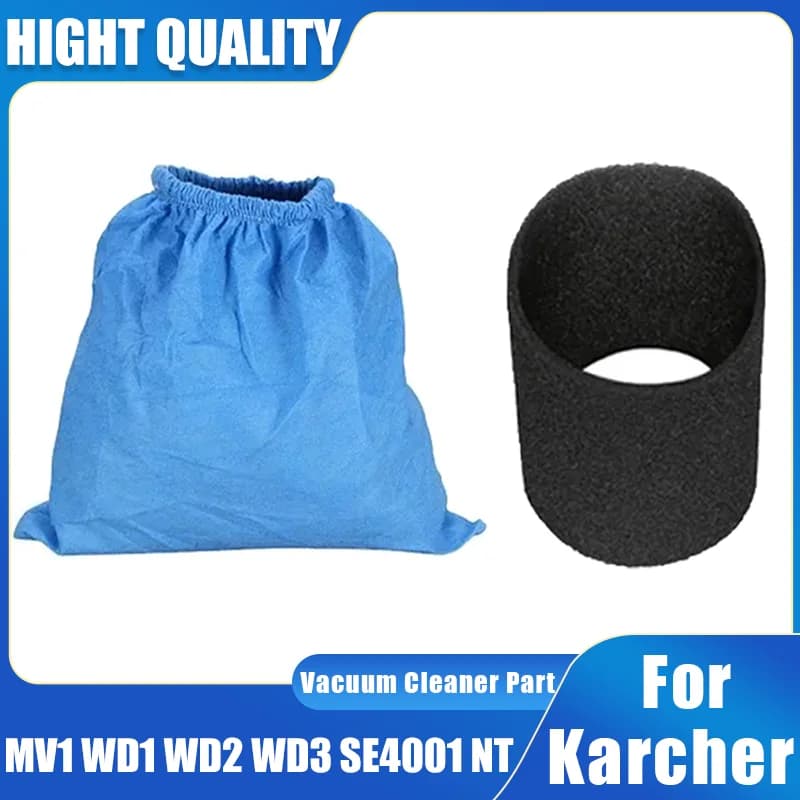 Pour Karcher MV1 WD1 WD2 WD3 NT série sac filtrant en Textile et éléments filtrants, pièces de sac f