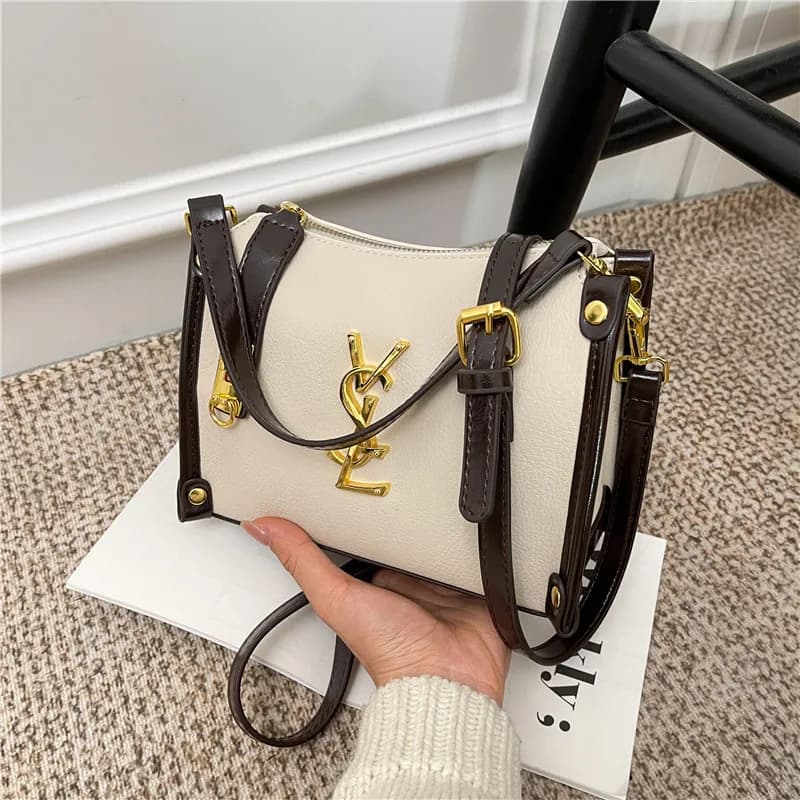 Nouveau Sac Bandoulière Carré Rétro Mini Style Coréen 2026, Sac à Main Texturé avec Poignée Supérieu