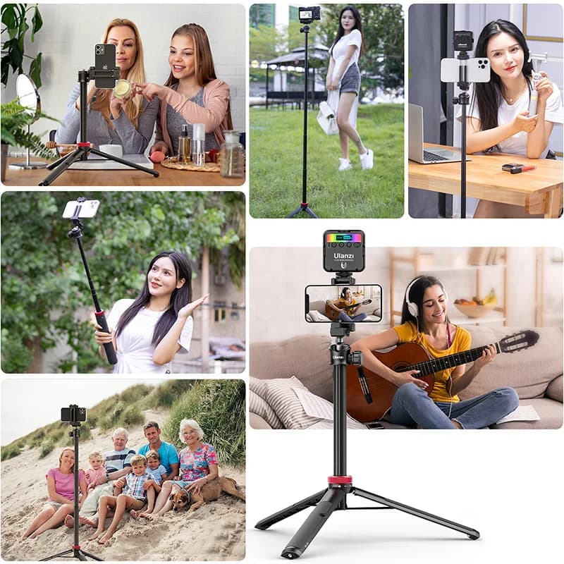 ULANZI TRIPOD MT-44 trépieds Smartphone Vlog trépieds avec chaussure froide support de téléphone pou