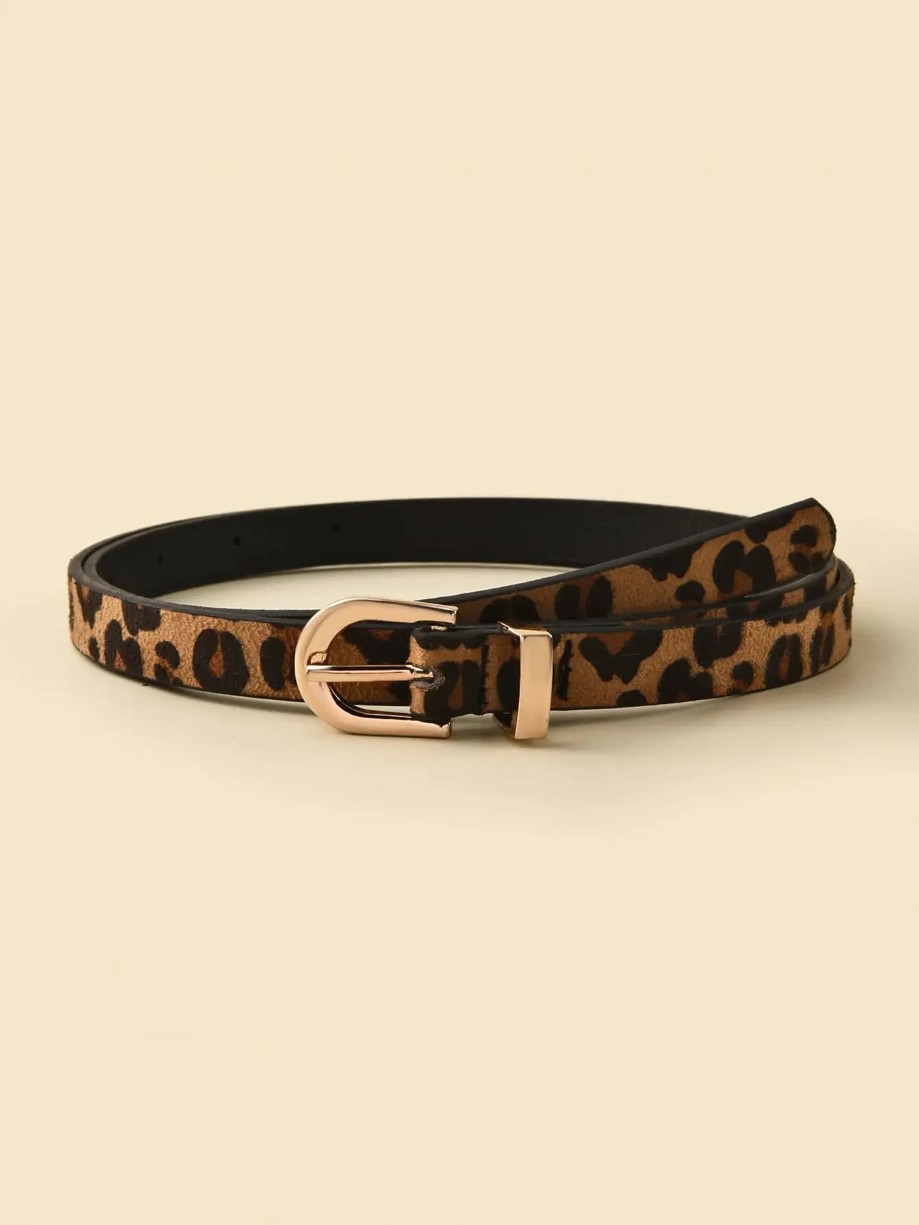 Boho Style PU ceinture imprimé léopard mince ceinture femmes robe Slim Fit femmes robe ceinture pers