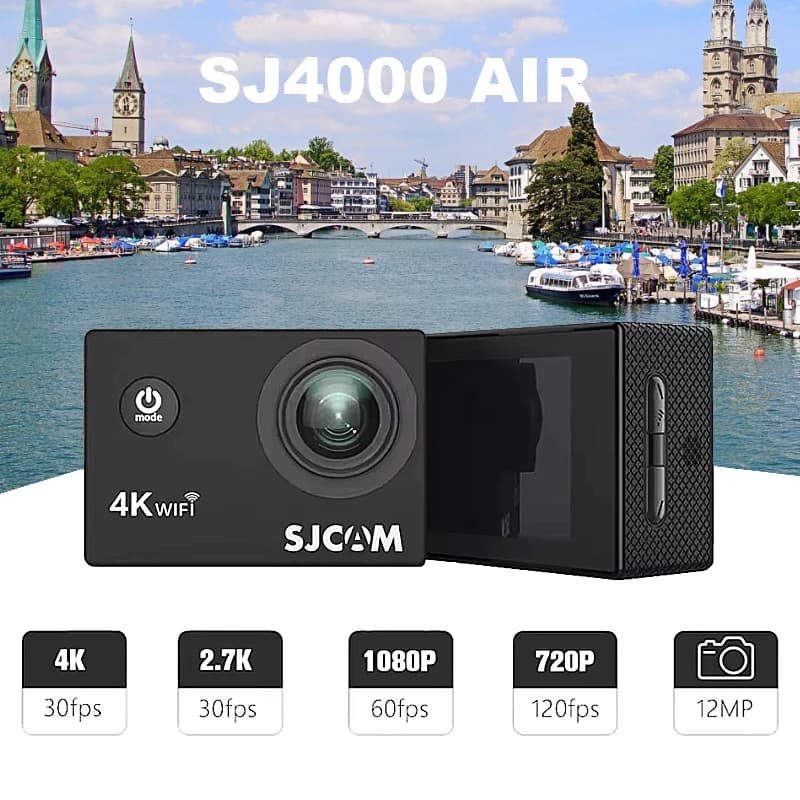 SJCAM SJ4000 caméra d'action aérienne avec vidéo 4K 30M étanche 2.4G WiFi caméra de sport caméra d'a