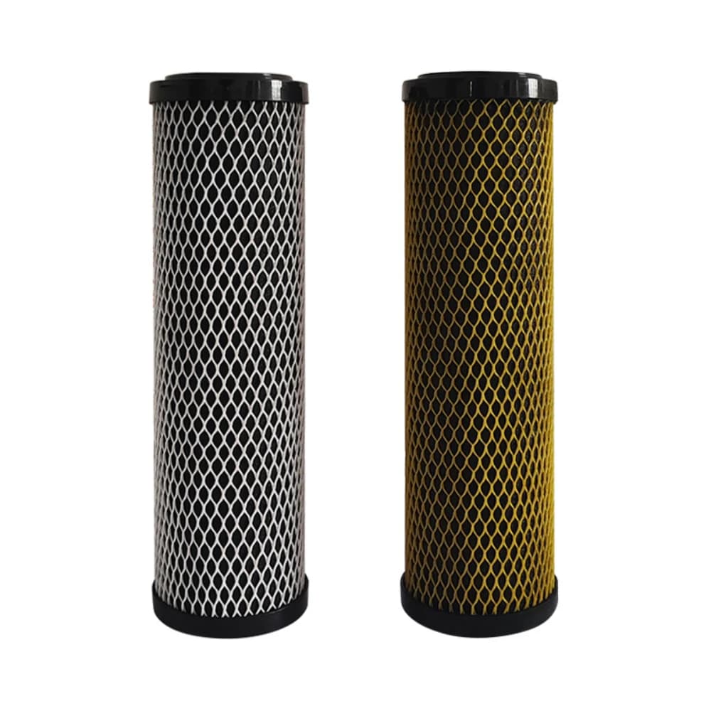 Cartouche de filtre en fibre de carbone haute efficacité Waternoble de 10 pouces x 2,5 pouces pour u