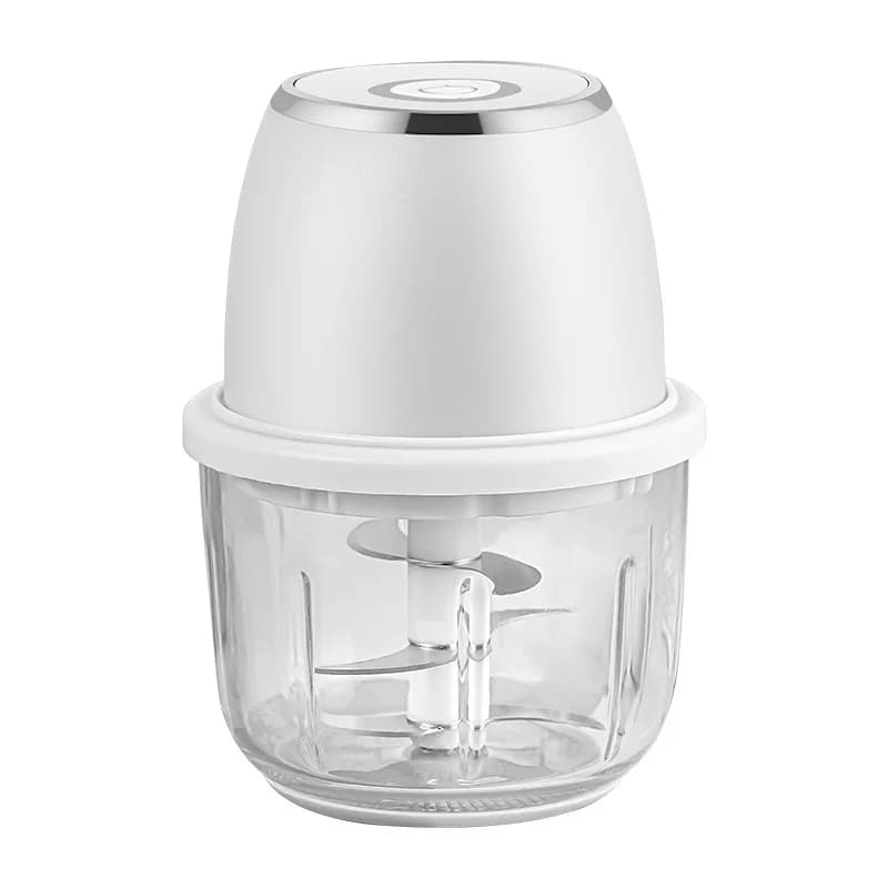 Hachoir à viande électrique de 350ML, broyeur d'aliments, presse-ail, trancheur de légumes multifonc