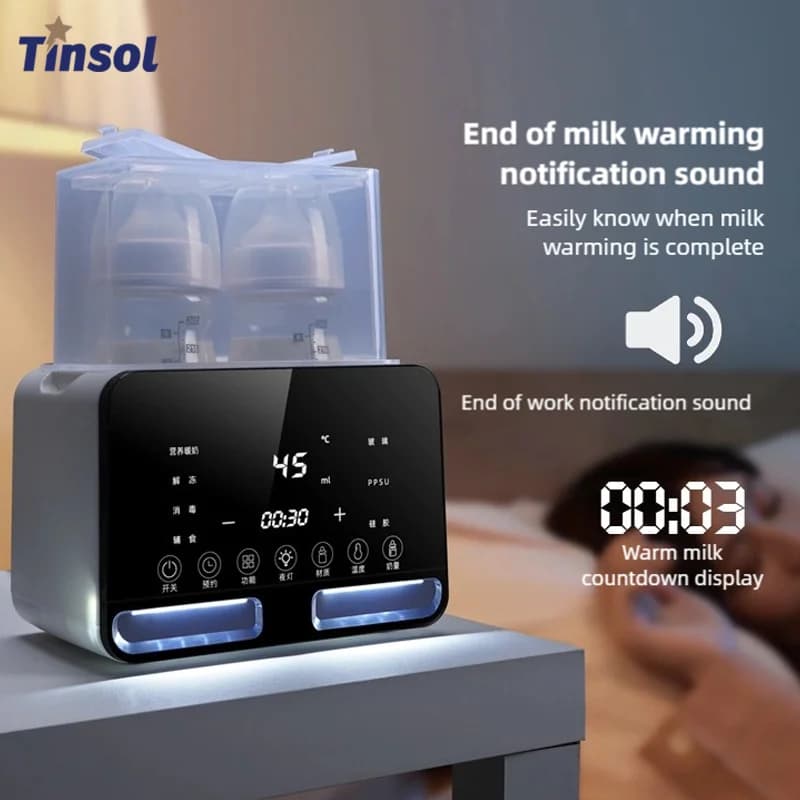 TINSOL nouveau chauffe-lait intelligent biberon Thermos multi-fonctionnel rapide produits pour bébé 