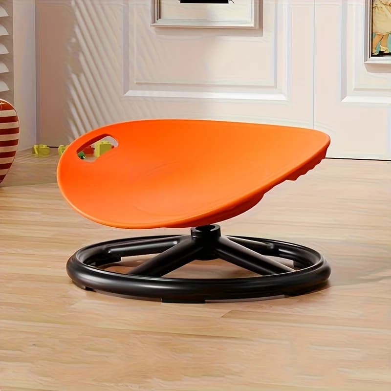 Chaise sensorielle pivotante ergonomique – Conception coquille d'œuf, base antidérapante et plastiqu