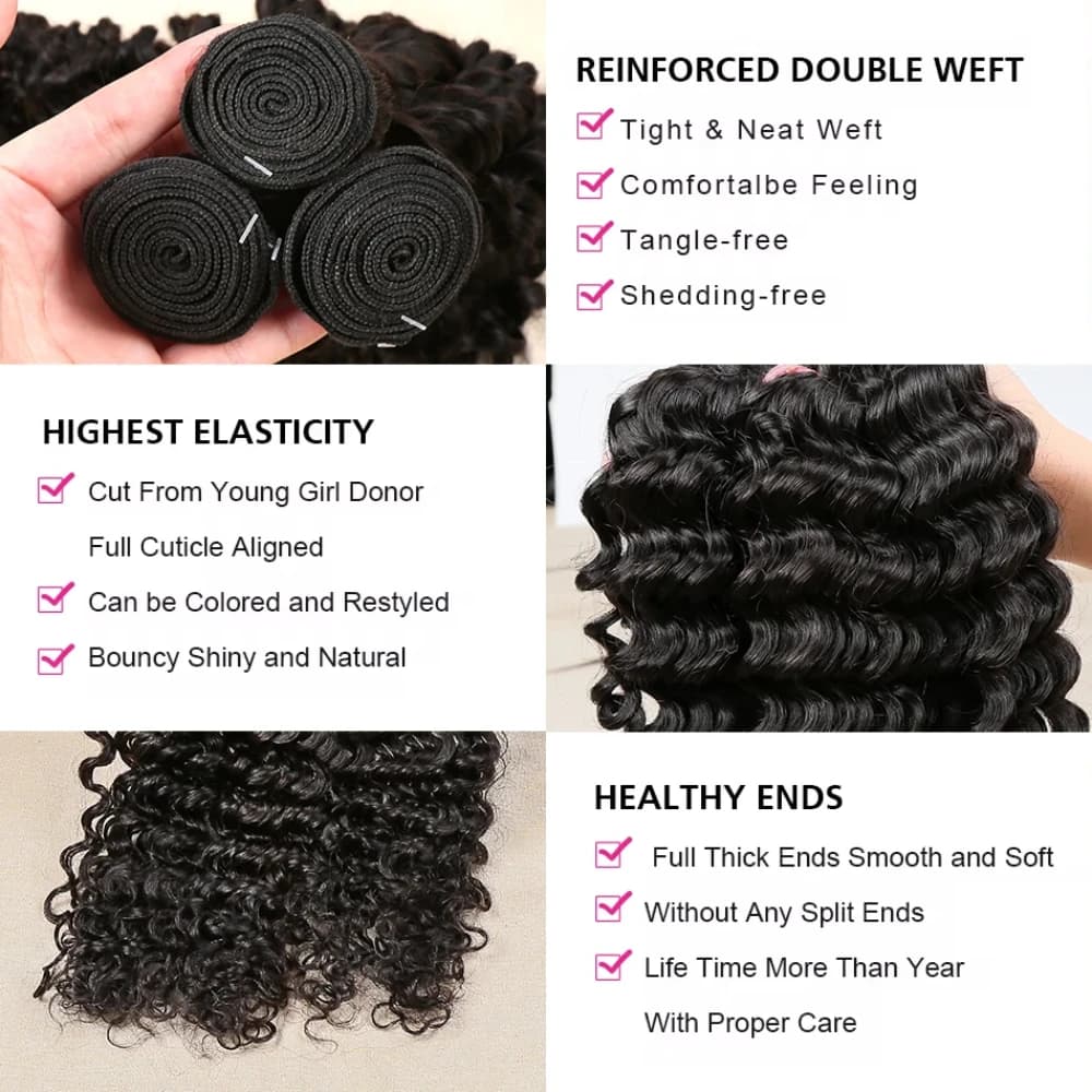 Extensions de cheveux naturels noirs de 40 pouces, 1/3/4 pièces, longues, en cheveux humains Remy br