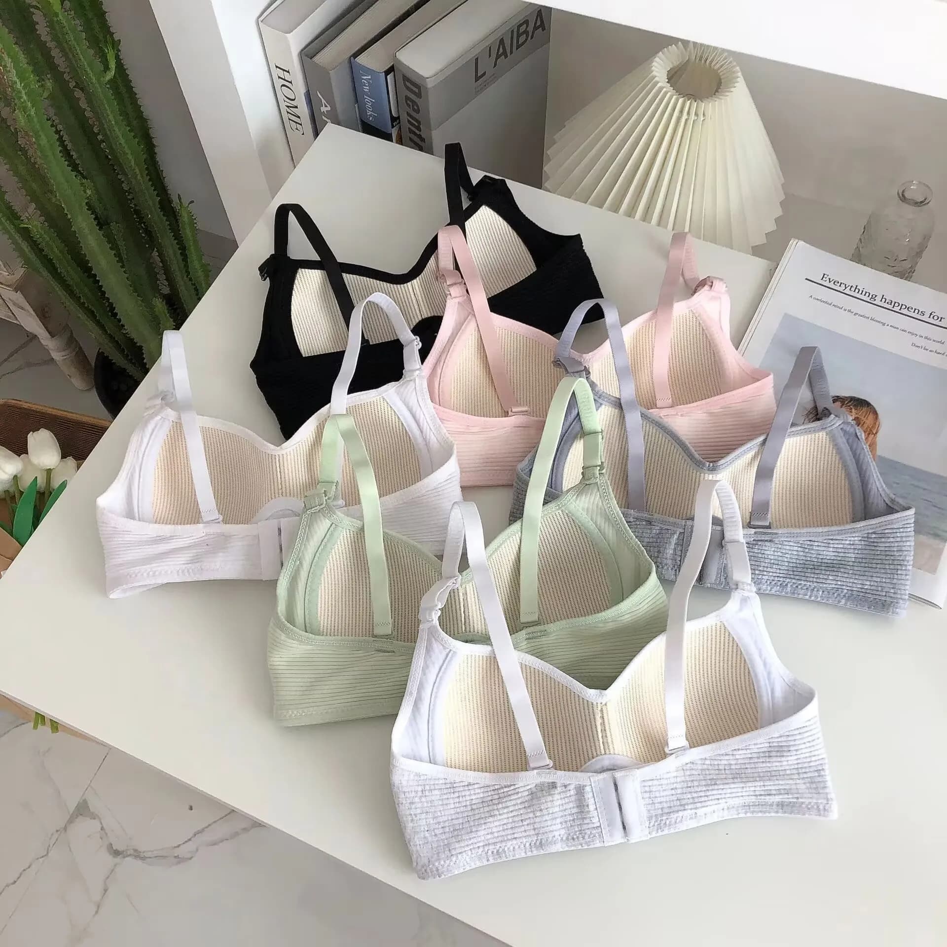 Soutien-gorge pour jeunes filles, 3 pièces, couleurs aléatoires, sous-vêtements pour filles, soutien
