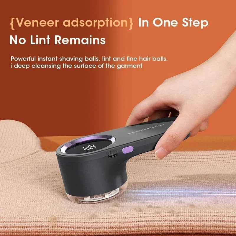 Anti-bouloches Électrique Numérique LED pour Vêtements, Rechargeable USB, Rasoir Anti-Peluches et An
