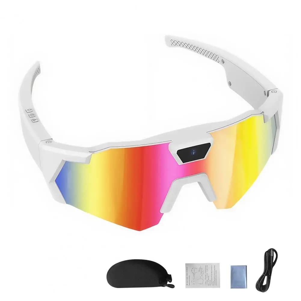 Lunettes de soleil de Baseball intelligentes 4K POV, avec appareil photo, Photos, Audios, enregistre