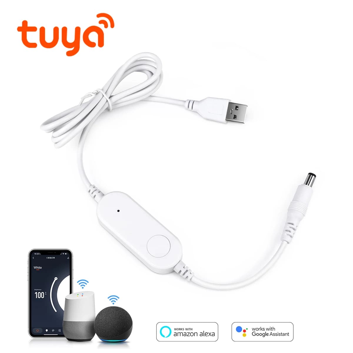 Tuya-Contrôleur de bande LED RVB à intensité variable, interrupteur intelligent, variateur LED, band