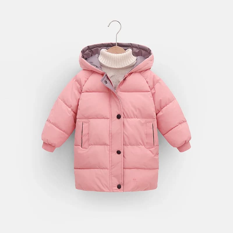 Enfants vers le bas longs vêtements d'extérieur hiver automne adolescent coton vêtements garçons fil