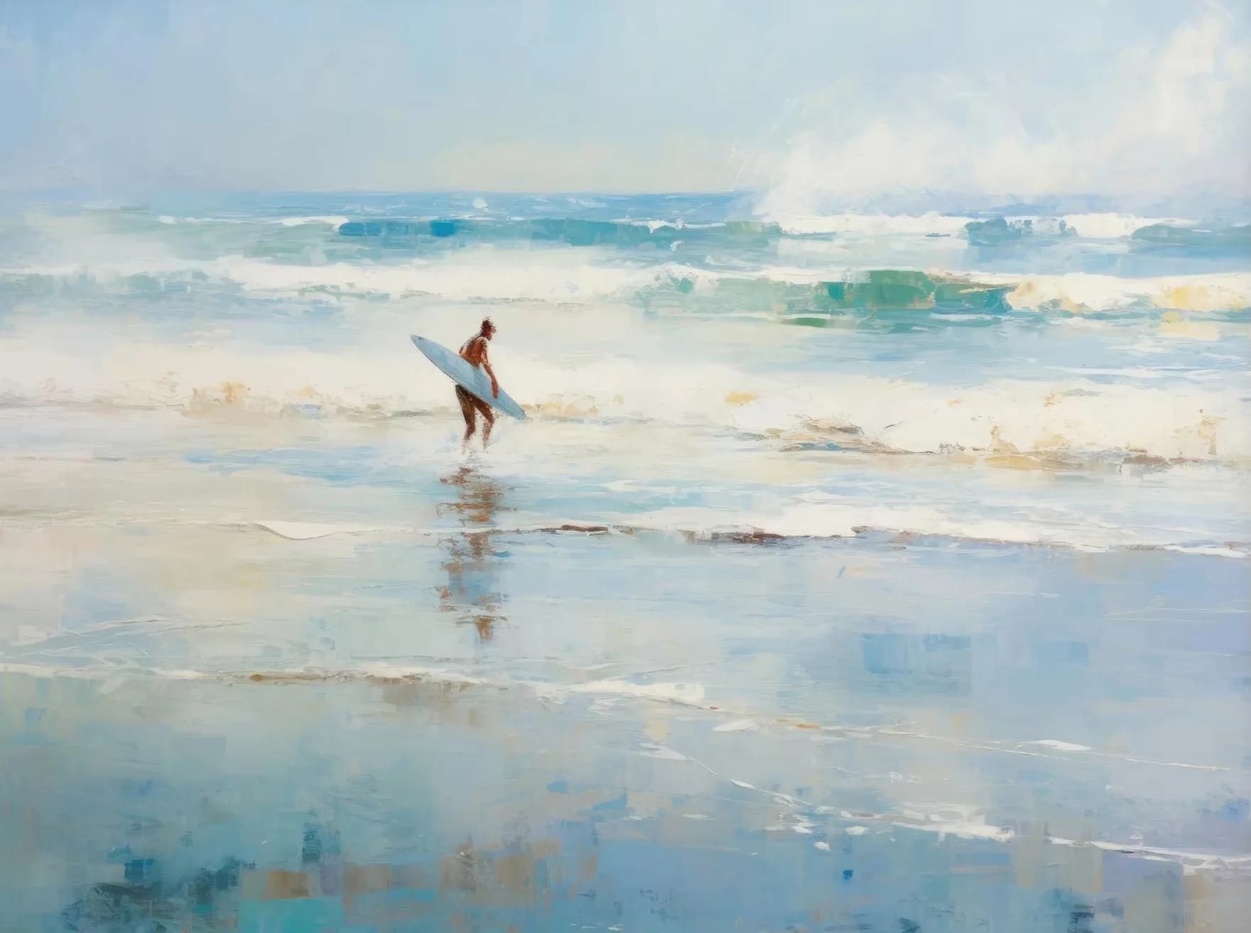 Affiches d'ambiance de bain, paysage d'été, bord de mer, plage, peinture sur toile moderne et imprim