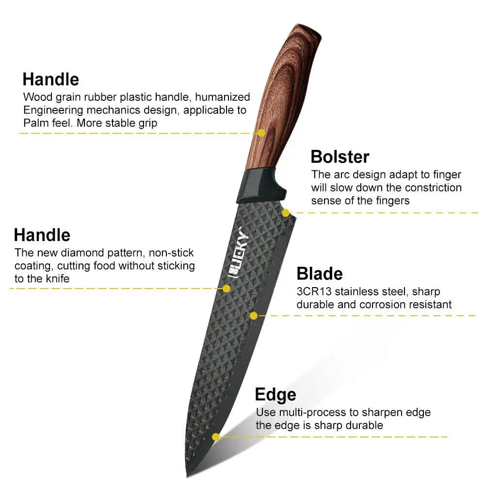 ZENG – ensemble de couteaux de cuisine, couteau de Chef tranchant en acier inoxydable, couperet, cis