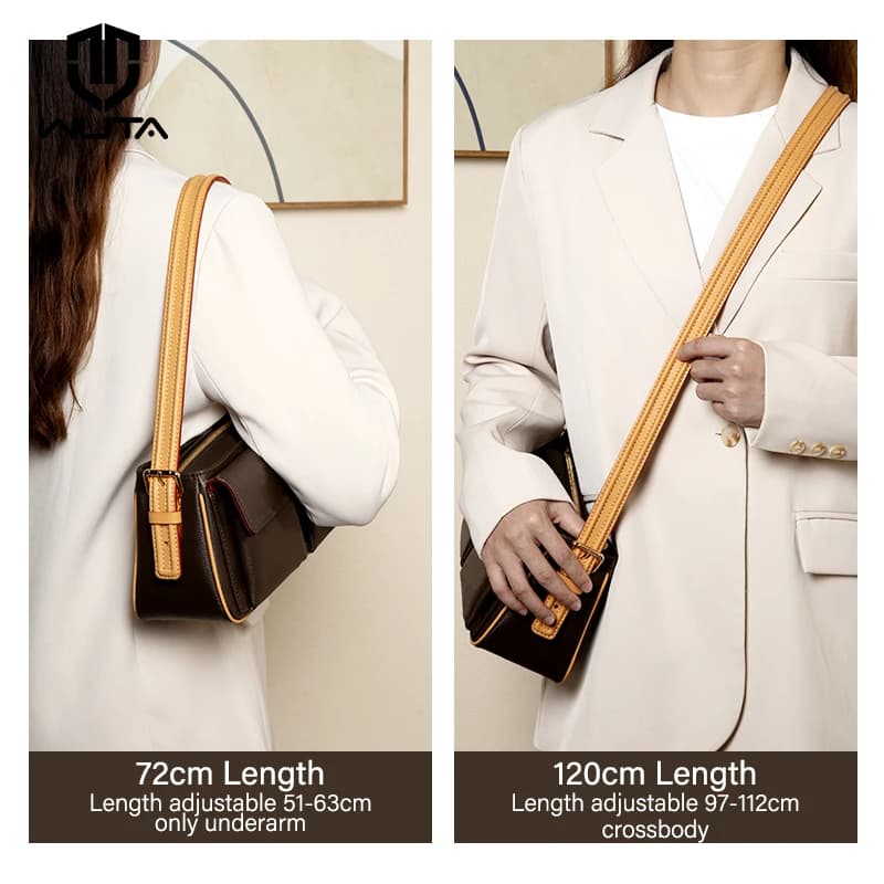 CRAZYSMITH Vachetta Sangle de sac en cuir de rechange pour LV VIVA CITE PM MM couche supérieure en c