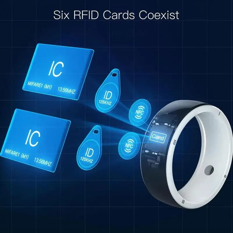 Jakcom-R5 Smart Ring 6 Cartes RFID, Partage Intelligent, Dispositif Portable, GPS, ID, IC, NDavid, I