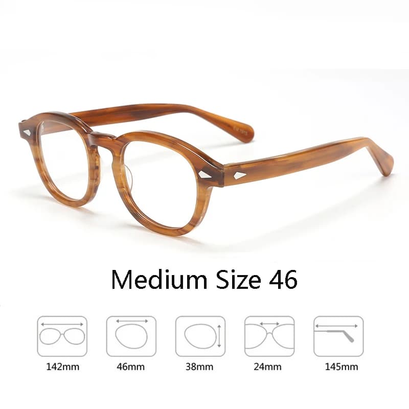 Monture de lunettes optiques pour homme et femme, style Lemtosh, lunettes Johnny Depp, monture en ac