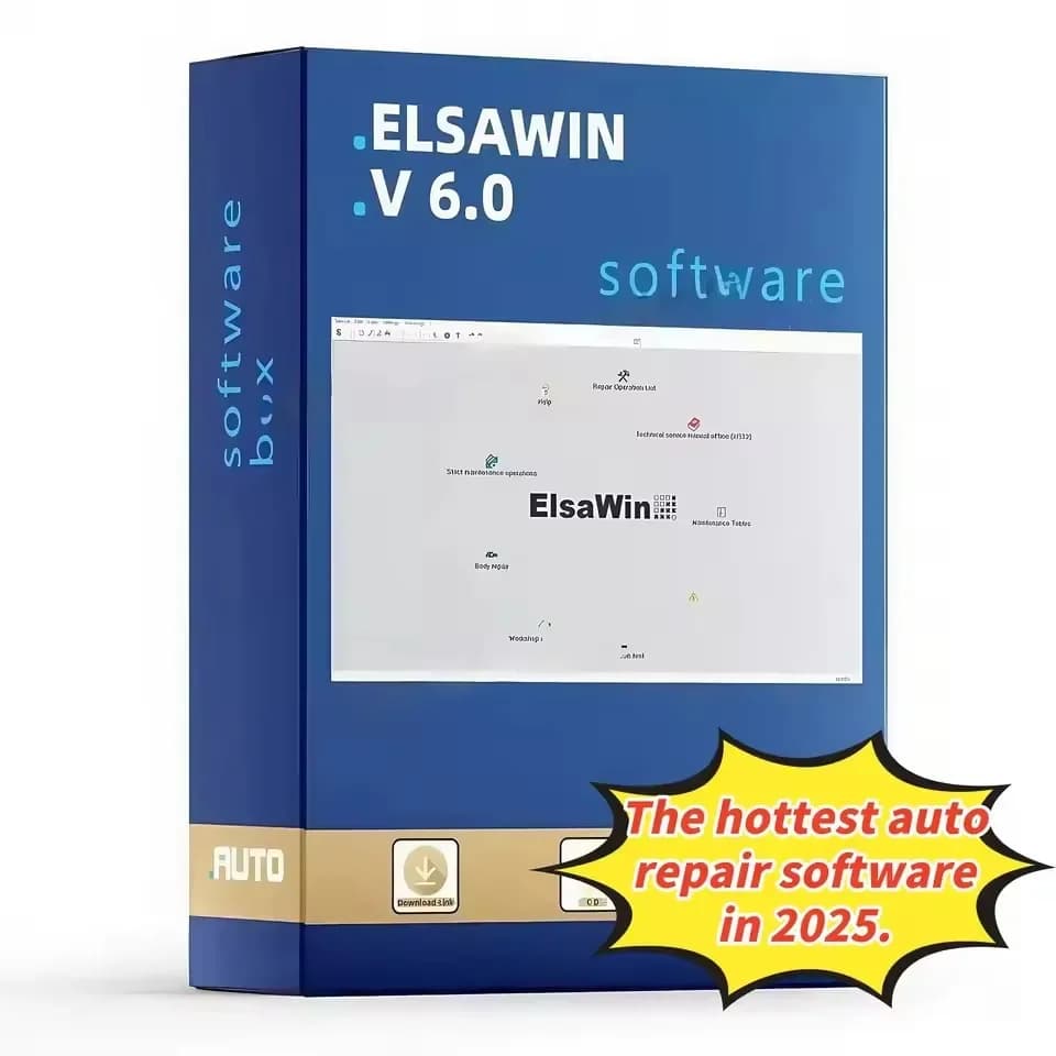 Logiciel de réparation automobile Elsawin 6.0 2025 : Kit de réparation pour voitures Volkswagen, Aud