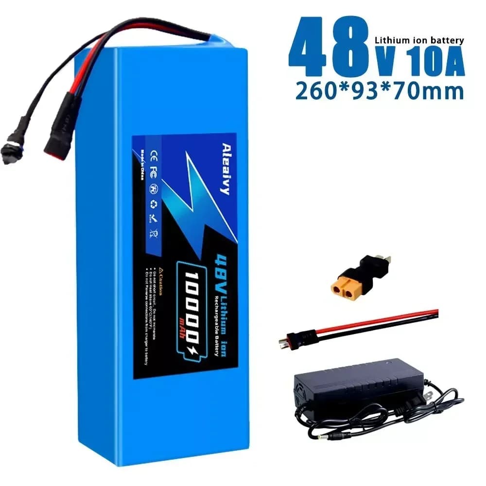 Aleaivy 48V 16Ah 30A BMS batterie au Lithium 350W 500W 750W 1000W moteur 18650 cellule pour Scooter 