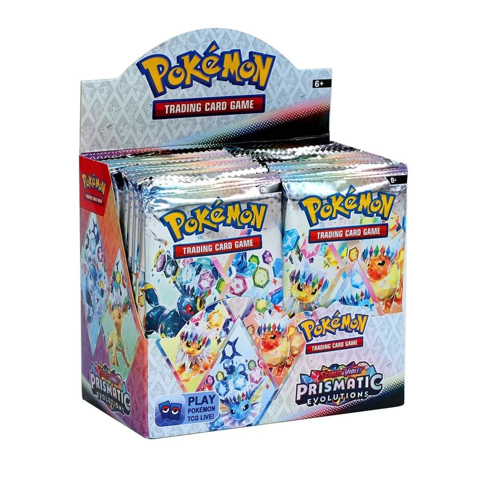 NOUVEAU Prismatic Evolutions 36 paquets de cartes Pokémon en anglais, Booster, Carte de combat, Cart