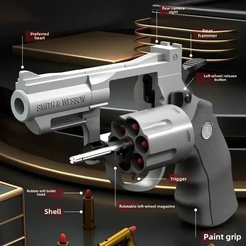 Magnum Zp-5 357 longue alliage Revolver balle molle peut être disparu pistolet garçon Simulation jou