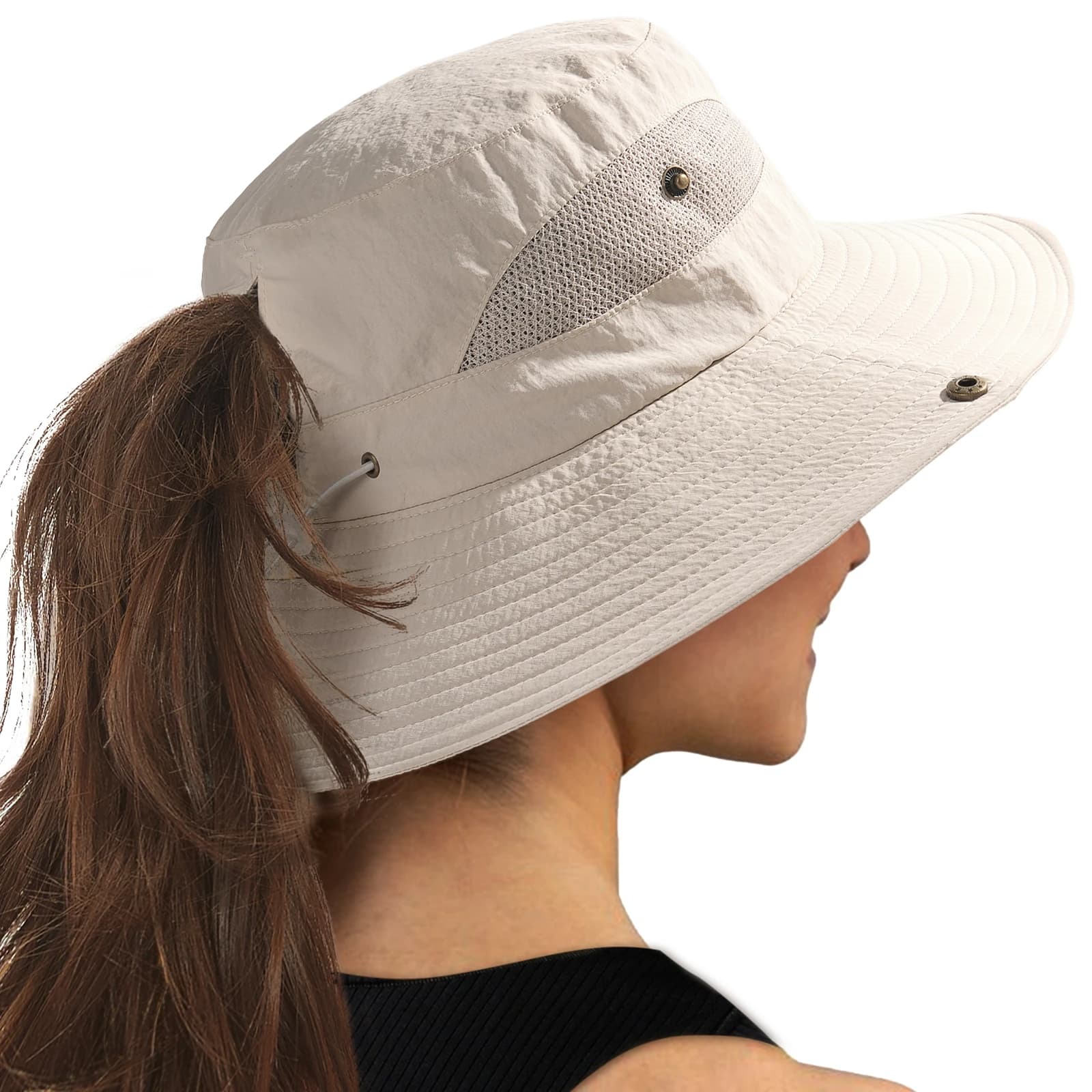 FURTALK Chapeau de soleil pour femme plage été large bord UPF 50+ Protection extérieure pliable lége