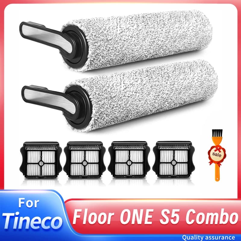 Accessoires pour aspirateur sec et humide sans fil Tineco Floor ONE S5, rouleau de brosse et filtre 