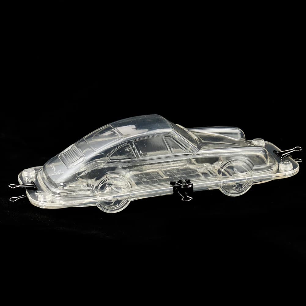 Moule 3D en Polycarbonate en forme de voiture, décoration de gâteau, chocolat, bonbons, savon, Mouss