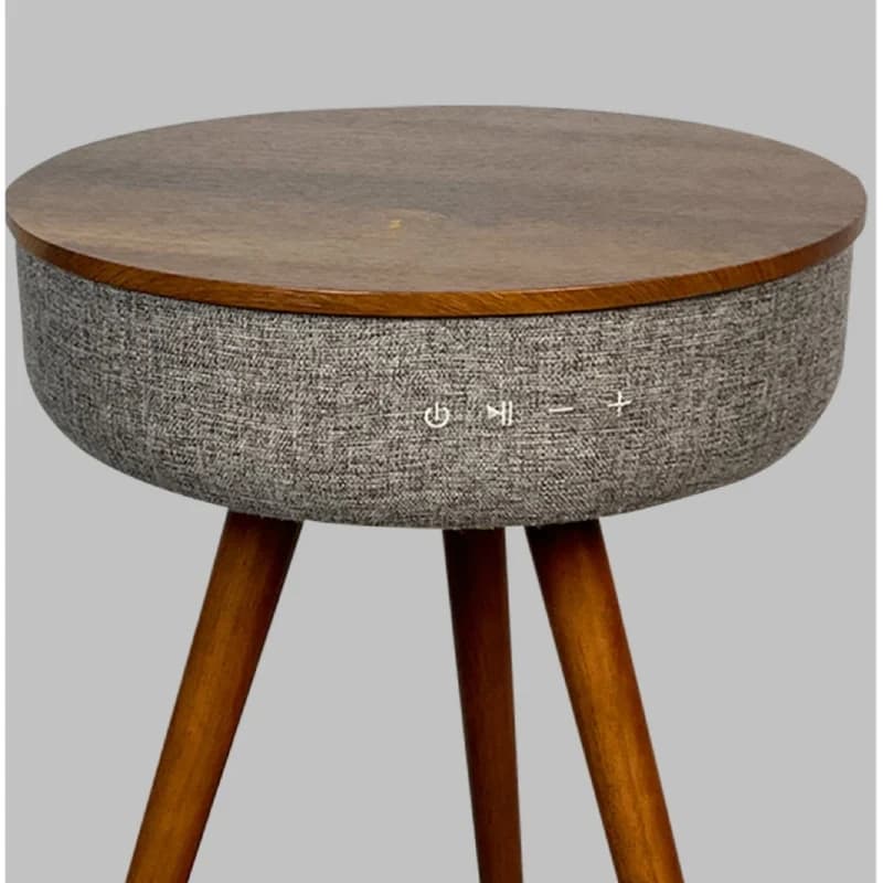 Table basse de chargement sans fil intelligente, Audio stéréo Bluetooth, Table d'appoint de canapé, 