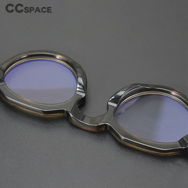Lunettes rondes Vintage en acétate de haute qualité pour hommes et femmes, monture de Prescription o