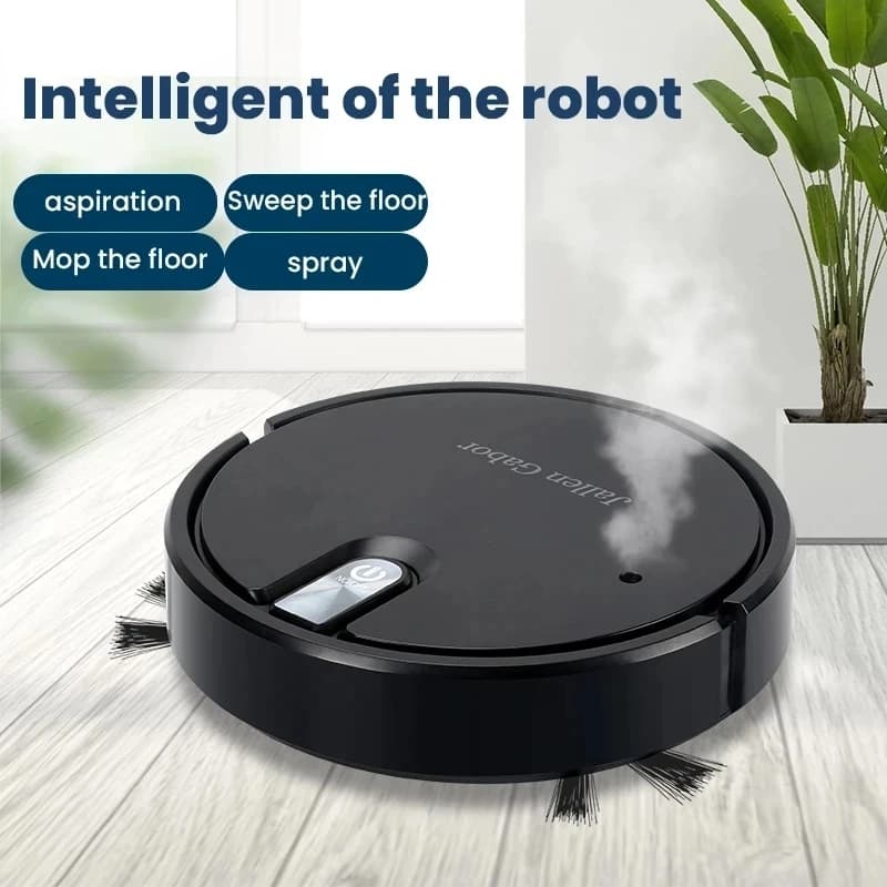 Aspirateur Robot intelligent sans fil 5 en 1, multifonctionnel, Super silencieux, nettoyage, humidif