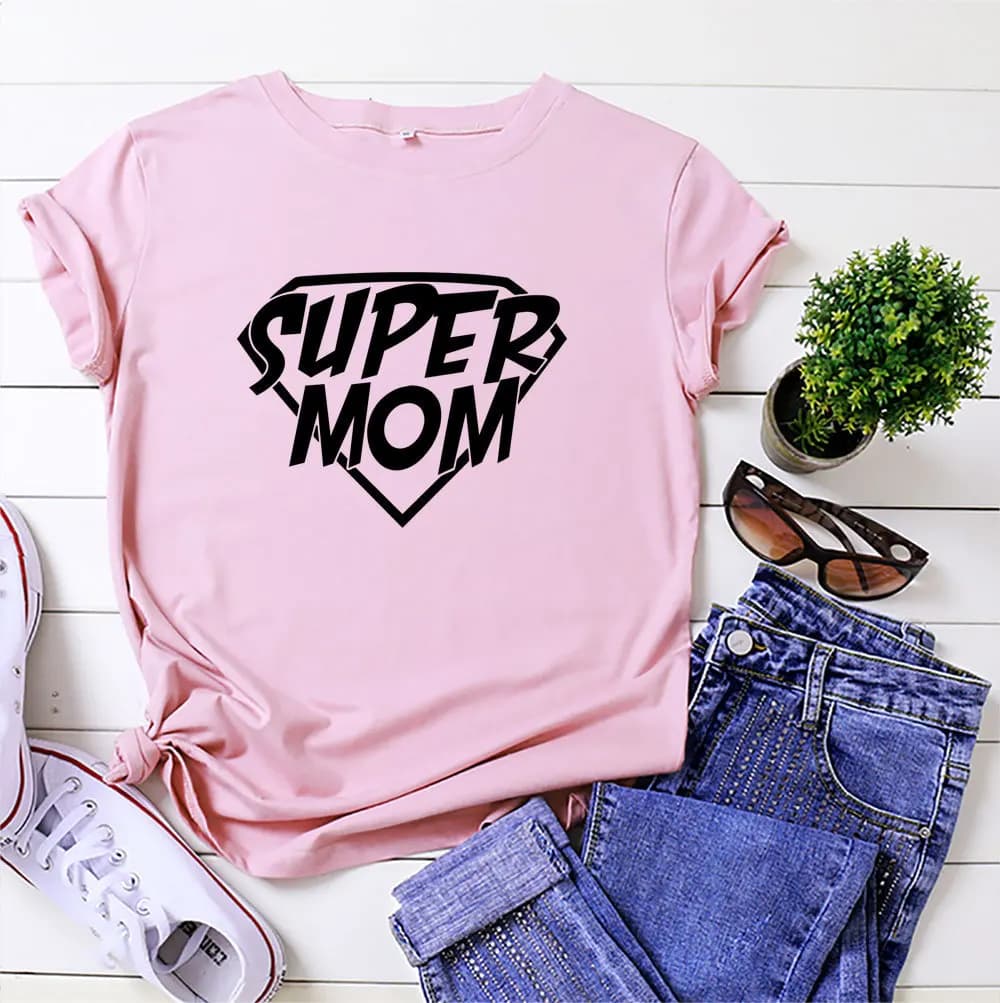T-shirt manches courtes col rond femme, super spinal imprimé, t-shirt dames, vêtements Y