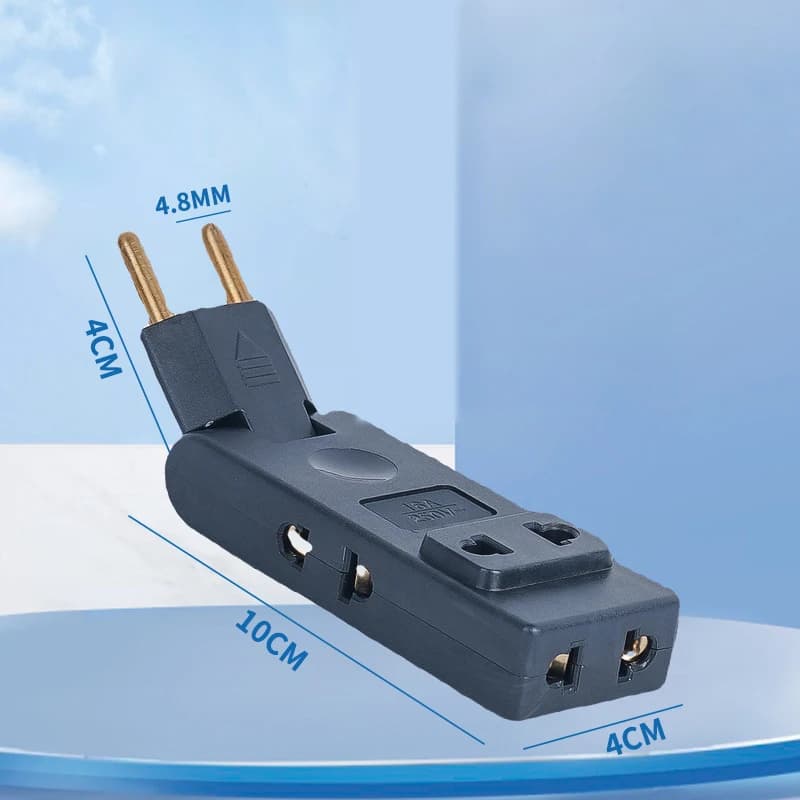 Extension de prise murale 4 en 1, prise électrique ue, adaptateur de prise à 180 degrés, adaptateur 