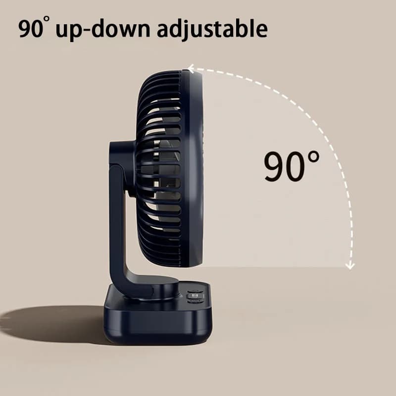 Ventilateur de Table Portable type-c Rechargeable 4 vitesses bureau USB ventilateur de refroidisseme