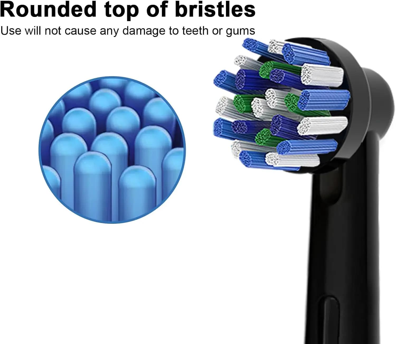 Têtes de brosse à dents électrique Cross Generic, Oralb Braun Crossact, compatible avec la plupart d