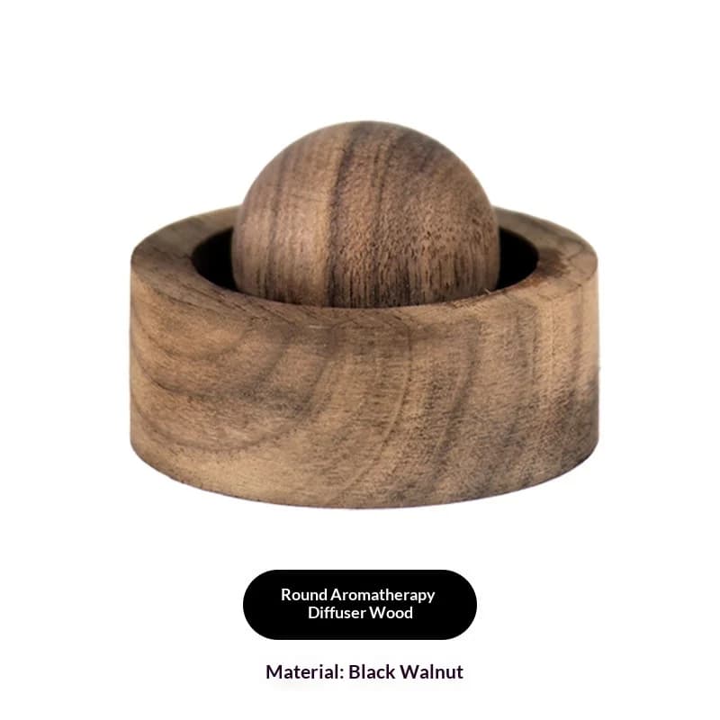 Diffuseur d'huiles essentielles pour voiture et maison - Fabriqué en bois, mini diffuseur de parfum 