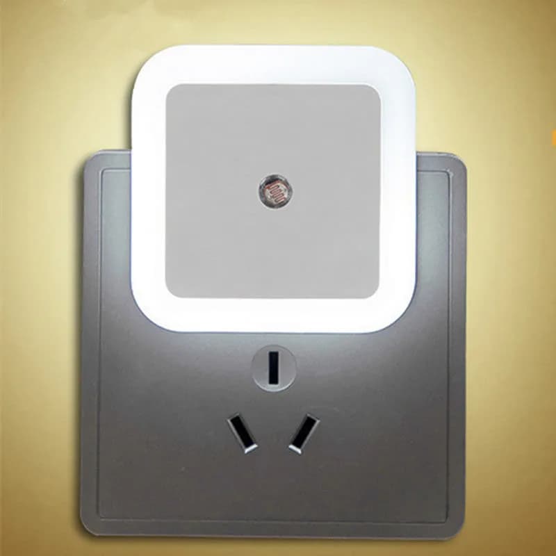 Veilleuse LED sans fil Mini mur mignon Plug-in capteur automatique lampe de chevet pour chambre cham
