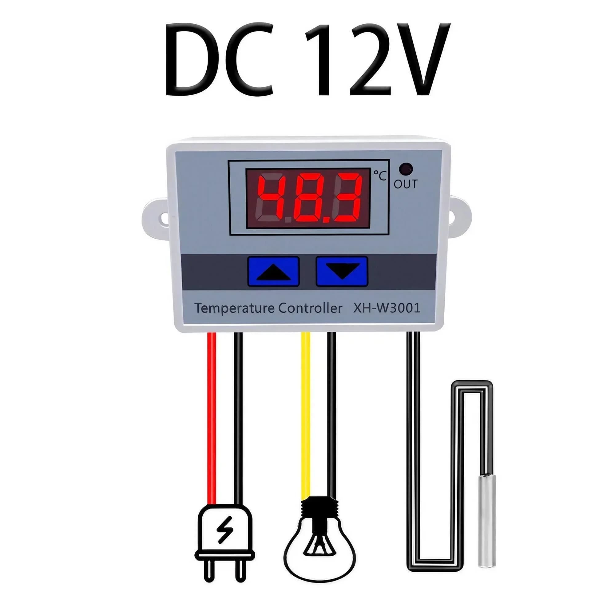 Régulateur de température numérique, interrupteur de Thermostat, thermomètre 12/24/220V, micro-ordin
