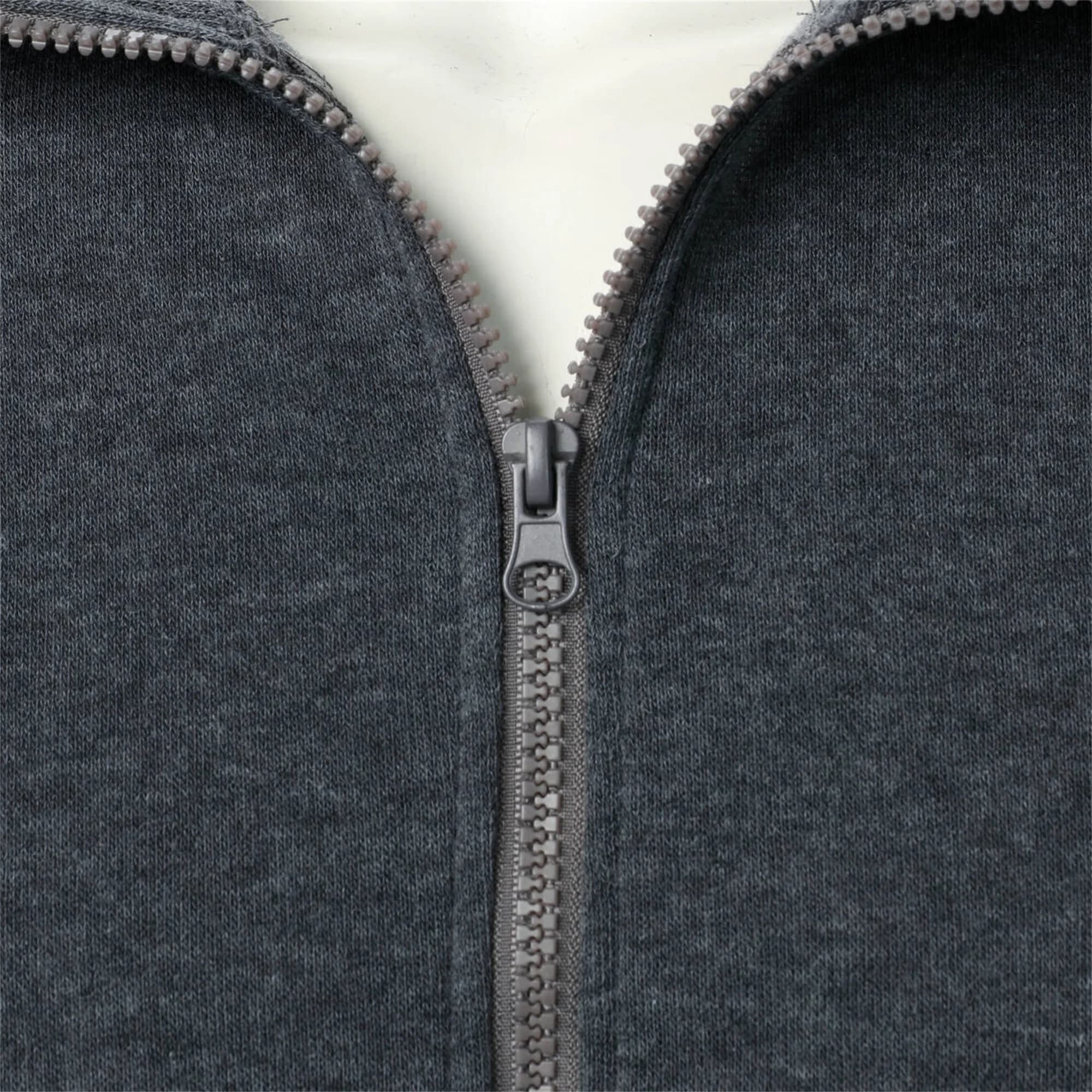 Veste de sport décontractée à col montant avec fermeture éclair pour hommes, haut de couleur unie po