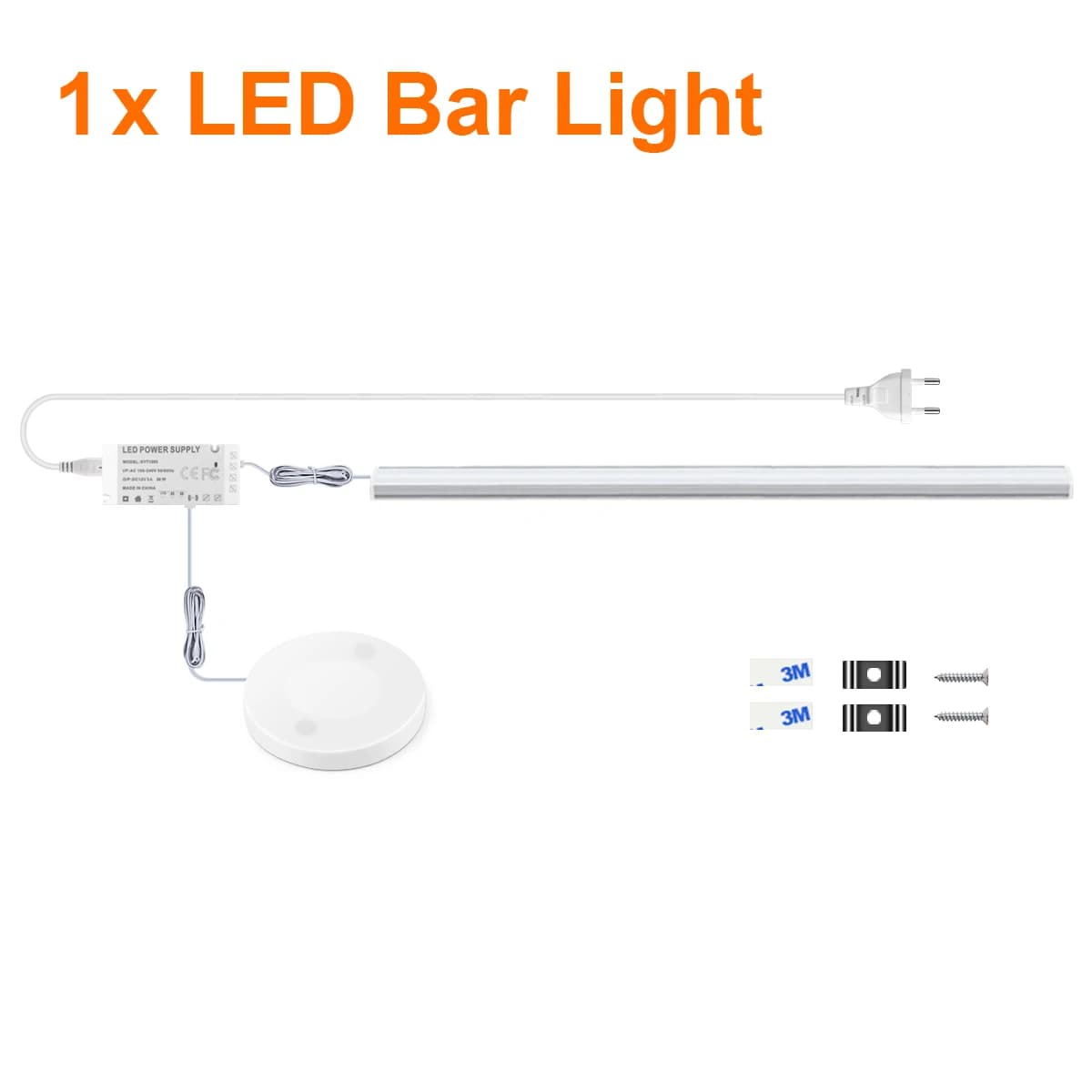 Capteur tactile de mouvement LED lumières sans fil lumière pénétrable bois aluminium barre lumineuse
