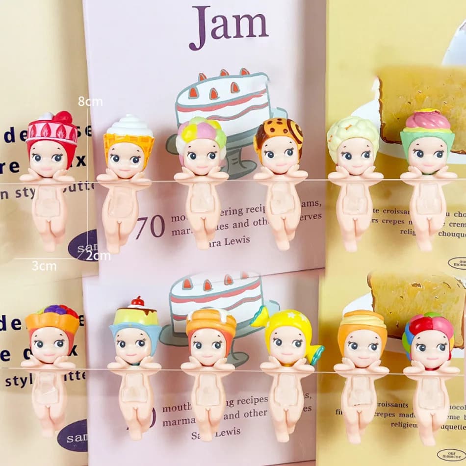 Boîte à surprises de bonbons en forme de poupée ange de dessin animé, déballage amusant, décoration 