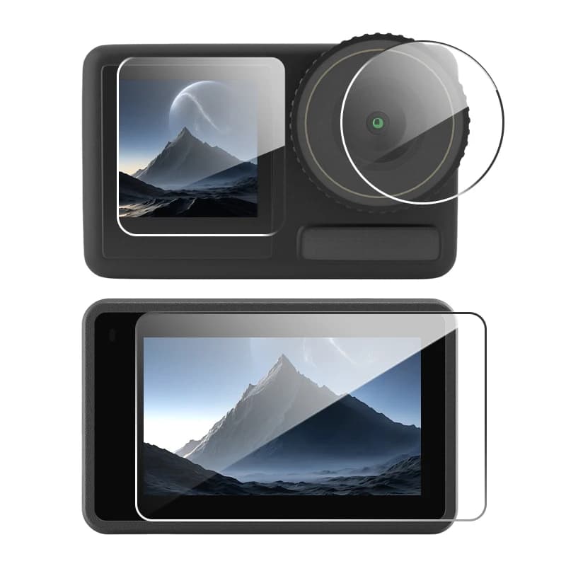 Protecteur d'écran HD 6 en 1, pour DJI Osmo Action 5 Pro Action 4 3, verre trempé Ultra-clair, Film 
