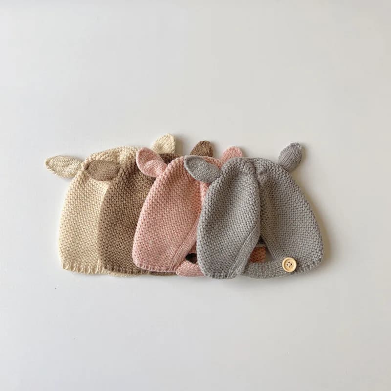 0-2 ans bébé chapeau automne hiver oreille lapin tricoté enfants chapeau bébé filles bébé garçons mi