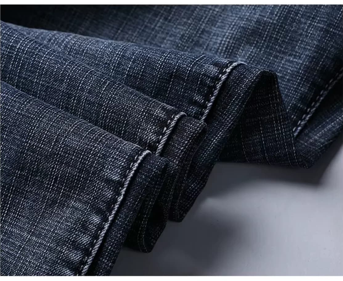 Wthinlee nouveau jean pour hommes d'affaires décontracté droit Stretch mode classique bleu noir trav