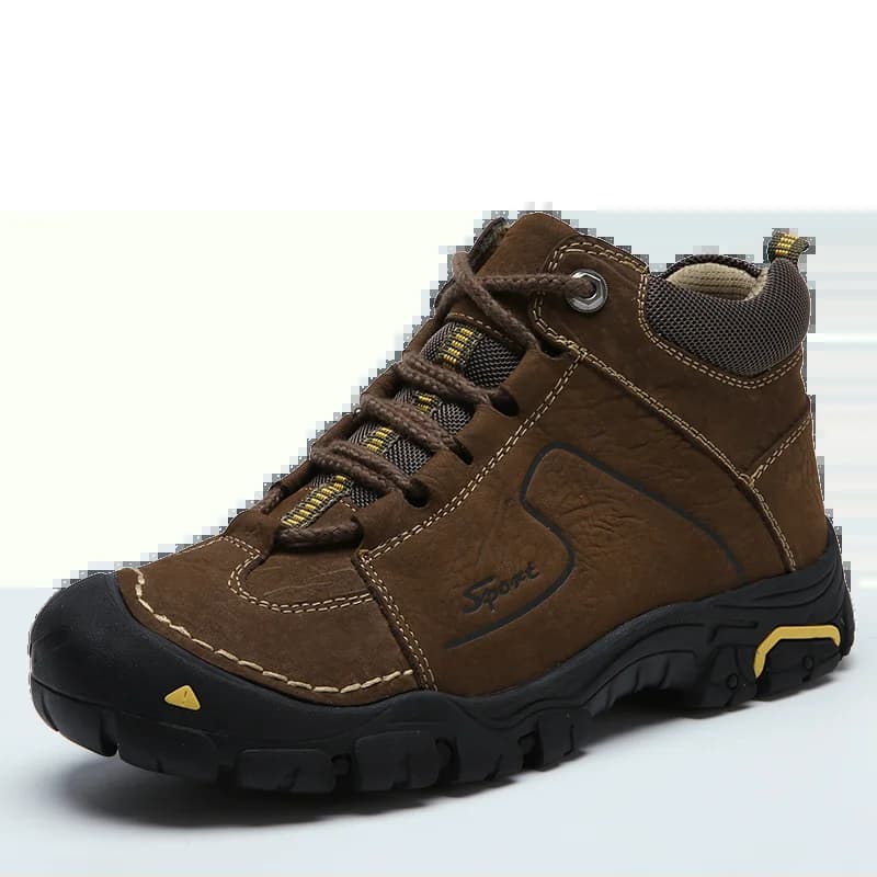 Chaussures de randonnée imperméables en cuir véritable pour hommes, baskets de marque, de randonnée,