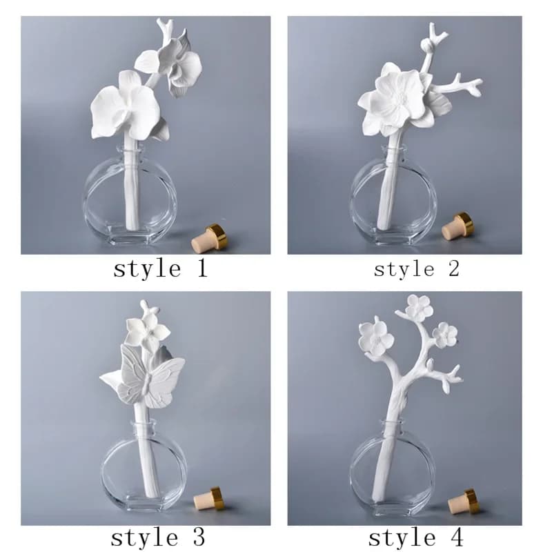 Diffuseur de fleurs en céramique, diffuseur de parfum, décoration de la maison