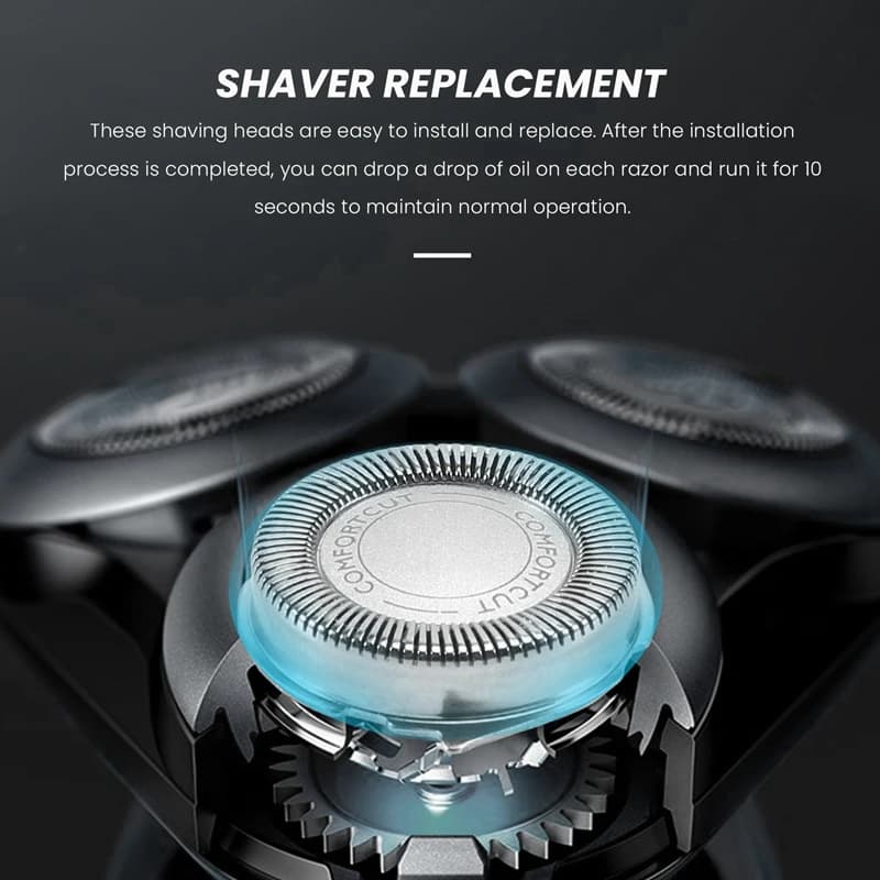 Têtes de rechange pour rasoir électrique Philips SH30/50/52, série 1000, 2000, 3000, 5000, 3 pièces