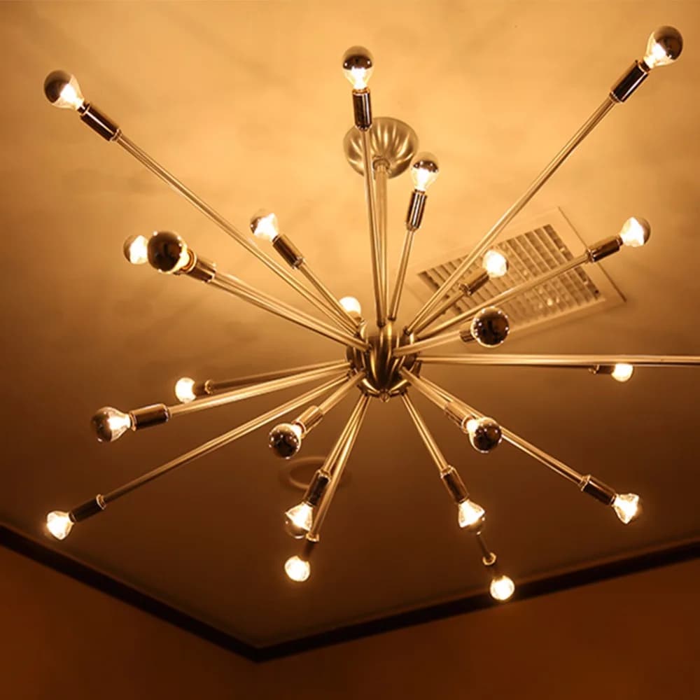 Ampoule Vintage à Intensité Réglable, Suspension à Filament Décoratif, Half Chrome, 4W, 2700K, 220V,