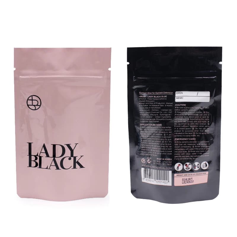 Colle noire originale pour Extension de cils, 10 bouteilles, avec sac Original, faible Irritation, 5
